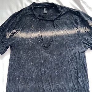 open black slightly bleached with a look